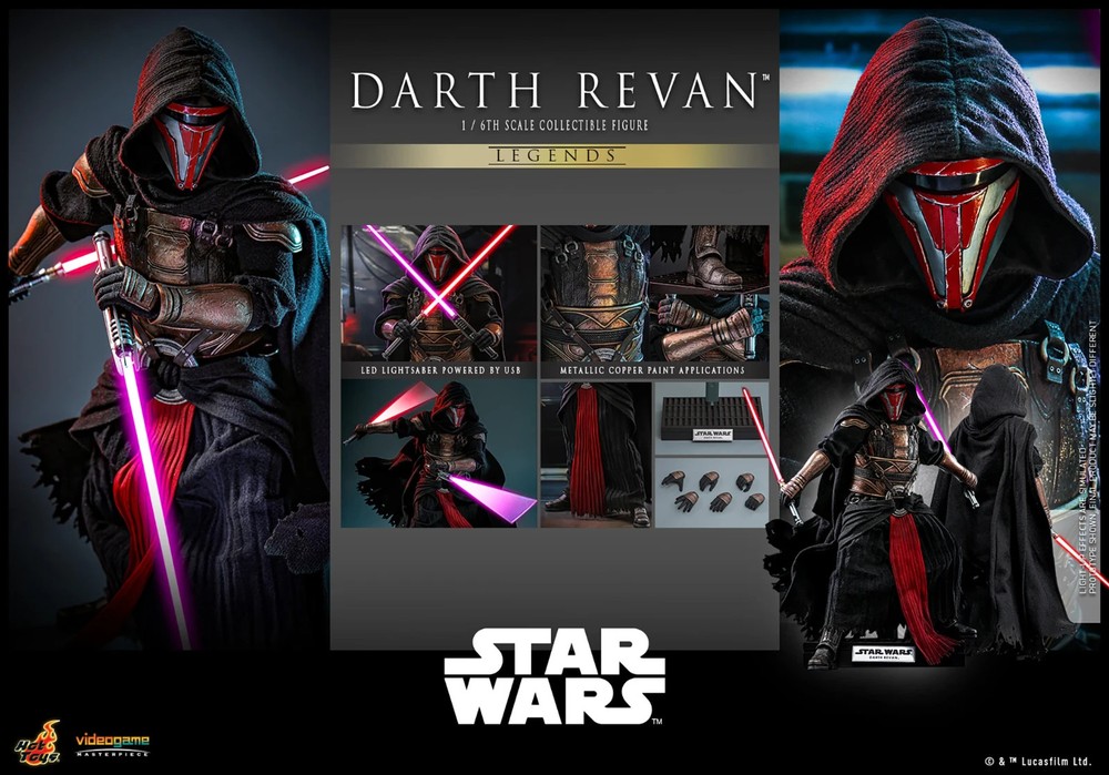 Hot Toys Darth Revan 1/6 Scale VGM 62 Figure Star Wars Legends KOTOR