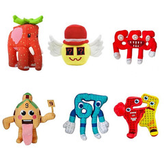 Steal a Brainrot 67 Plush Esok Sekolah Strawberry Elephant Toys for Game Fans