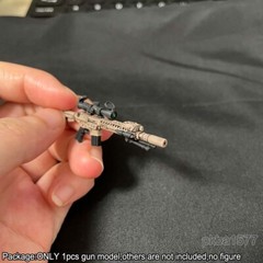 Premium Painted 1/18 Scale Weapon Gun Model For 3.75″ Aciton Figure