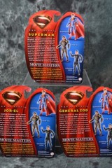 2013 Mattel Movie Masters Adult Collector SUPERMAN GENERAL ZOD JOR-EL LOT SET