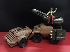 GI Joe 1988 100% Complete Mean Dog Vehicle W/ Figure, Card, Blue Print Manual!