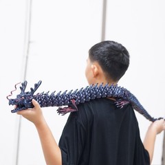47.5inch 3D Printed dragon Model,Articulated Animals figure,Toys Home Decor
