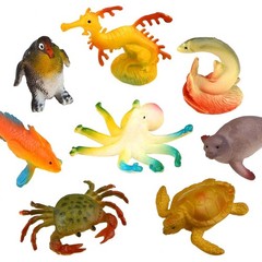 Ocean Sea Animal, 52 Pack Assorted Mini Vinyl Plastic Animal Toy Set, Realist…