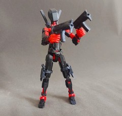 Titan 13 Action Figure Articulated Dummy 13 Robot w/ Weapons & Extra Hands