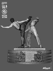The Way of the Dragon | 3D Printed Wicked Diorama | Unpainted Fan Made 1/8 Scale