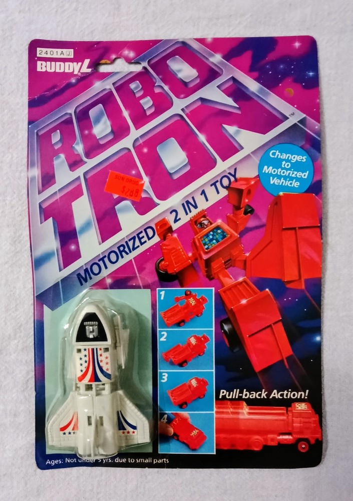 1984 BUDDY L ROBO TRON MOTORIZED 2 IN 1 TOY SEALED