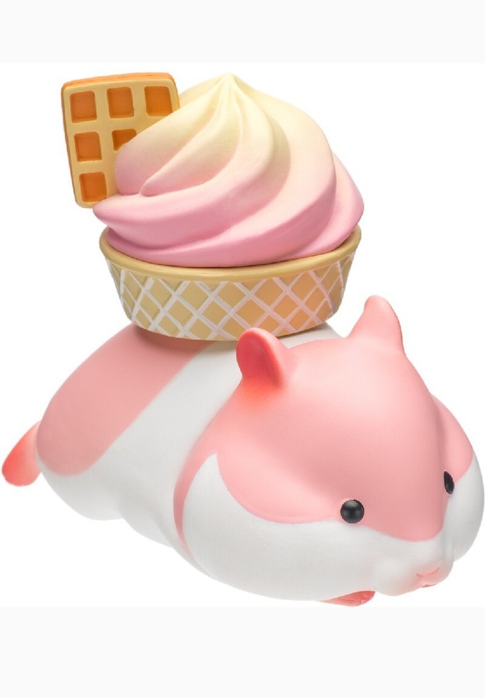 MOLUMOLU Hamster Sweets Series by Simon Toys PINK w/ICECREAM🐹🍰Vinyl Figure NEW