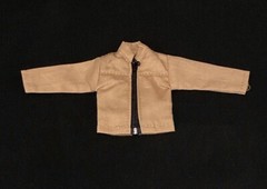 SU-JK-BE: 1/12 Beige Zipper Jacket for Mezco One:12, Marvel Legends (No Figure)
