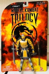 Toy Island 1994 Mortal Kombat Trilogy Cyrax original MOC sealed nice