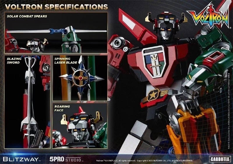 Blitzway x 5PRO Studio 5PRO-CA-10401 Voltron Defender of the Universe Model Toy