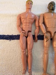 Lot of 2 Male Action Figure Body Flexible For Soldier 12″inch Doll Toy. W/ Head