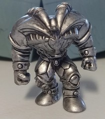 Yu-Gi-Oh! Exodia (Metallic Variant) Mini Figure + Plastic Card (Mattel, 2002)