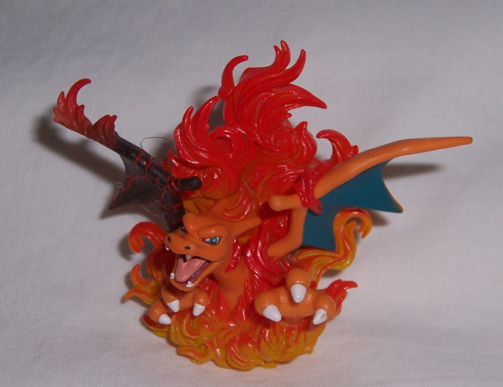 MEGA Charizard Figure Flame Fire Pokemon TCG Official X/Y Evolution 3″ 2016