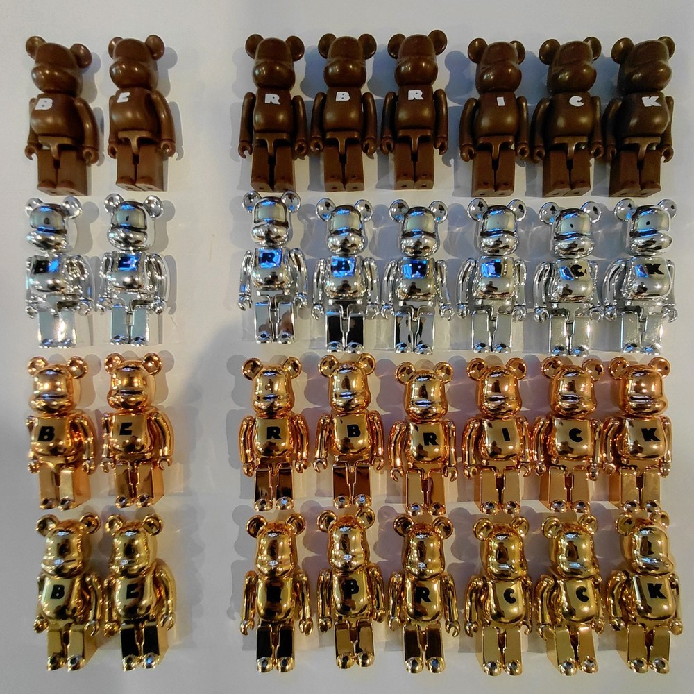 Bearbrick Incomplete Letter Sets Series 12-15 CHROME