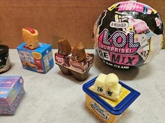 Shopkins Real Littles Lot of 8 PLUS 1 LOL Surprises Re-Mix Unopened Fan Club