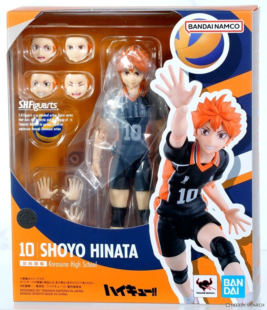 BANDAI S.H.FIGUARTS HAIKYU!! KARASUNO HIGH SCHOOL #10 SHOYO HINATA ACTION FIGURE