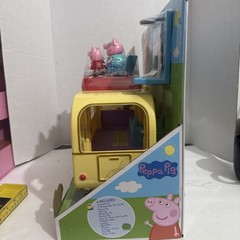 Peppa Pig Transforming Camper Van RV Playset w/ Sounds Tested – 99% Complete Set