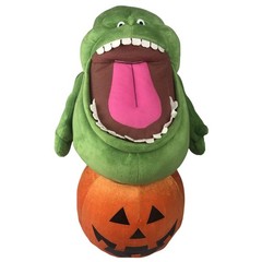 Ghostbusters Slimer On Pumpkin Plush Greeter Halloween 24in 2016 Gemmy