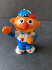 Sesame Street Henson Elmo W/Crayon Elmo W/Binoculars Mechanic Ernie Figures 2”
