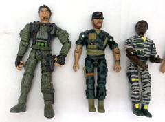 Vintage Lot-4 Lanard The Corps 3.75″ Action Figures Loose Military