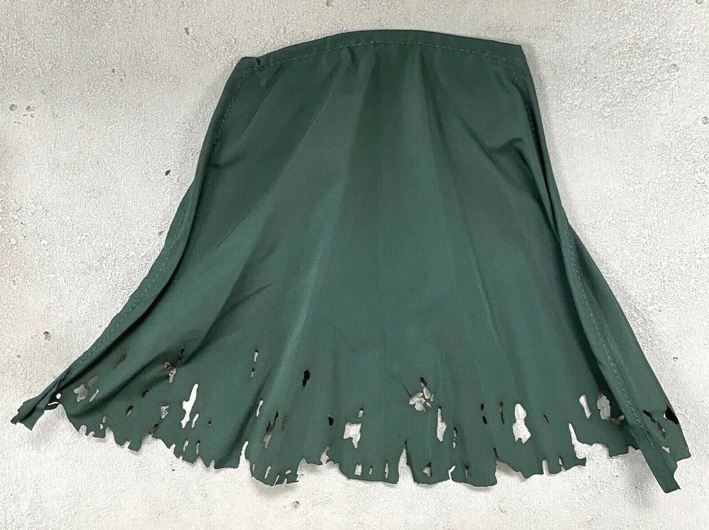 SU-C-EZ-DGN: 1/12 wired battle damaged Dark Green cape for 6″ action figure