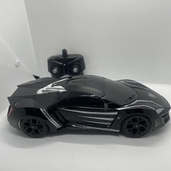 MARVEL TURBO BOOST BLACK PANTHER REMOTE CONTROL CAR ! HYPER-SPORT JADA TOYS 11×5
