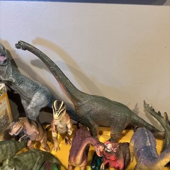 DINOSAUR Toy Figure Lot of 30 Hard Plastic Prehistoric Animals T Rex All Sizes