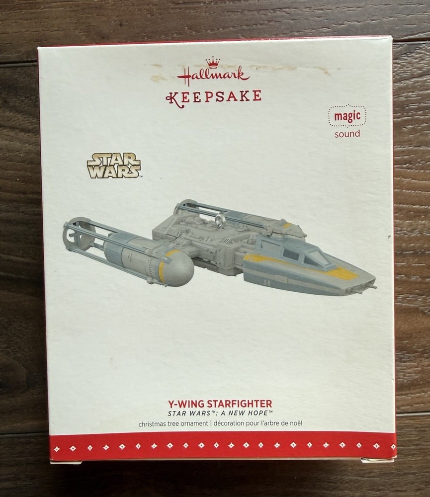 Disney Y-Wing Starfighter 2015 STAR WARS HALLMARK Keepsake Ornament NIB QX12567