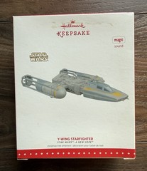 Disney Y-Wing Starfighter 2015 STAR WARS HALLMARK Keepsake Ornament NIB QX12567