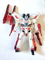 HASBRO TRANSFORMERS GENERATIONS LEADER CLASS- JETFIRE -THRILLING 30, Decal upgrd