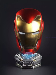 Autoking Iron Man Mk50 Friday Helmet 1/1 wearable Helmet Cosplay LED Gift