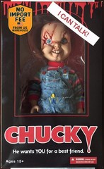 Mezco Toyz Child’s Play Talking Scarred Chucky Good Guy 15″ Figure Doll 78003