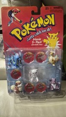 Hasbro Pokemon Movie 5-Pack Gyarados Dragonite Mew Growlithe Nidoking 1999 NIB