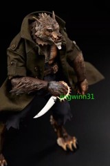 1/12 Maestro Union Werewolf Custom Wired Green Trench Coat+Pants For 12inch Toy
