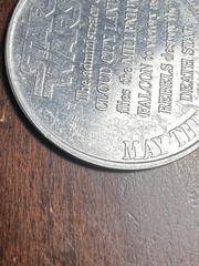 VINTAGE KENNER STAR WARS 1985 POTF POWER FORCE LANDO GENERAL LOOSE COIN
