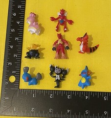 Vintage some RL some PK Pokemon Collectible Mini 1″ Figures Lot 8 Year varies