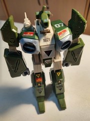 ROBOTECH Excite / Gakken ALPHA LANCER green 1980s toy WITH BOX gun and foam case
