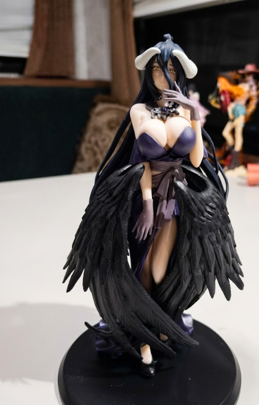 18cm Anime Overlord Figure Albedo Party Dress Collection Model Toy Gift