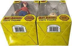 Bob’s Burgers The Belcher’s BOB & LINDA 4″ Vinyl Figure Culturefly Set of 2 NIB