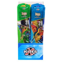 Xkites 82460D Assorted Color Polyester Kites 0.25 L x 18 H x 28 W in. 24 Pack