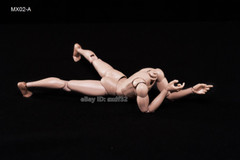 MX02-AB 1/6 Men Figure Body 2.0 Nude Narrow Shoulders 12” Flexible Doll Toys