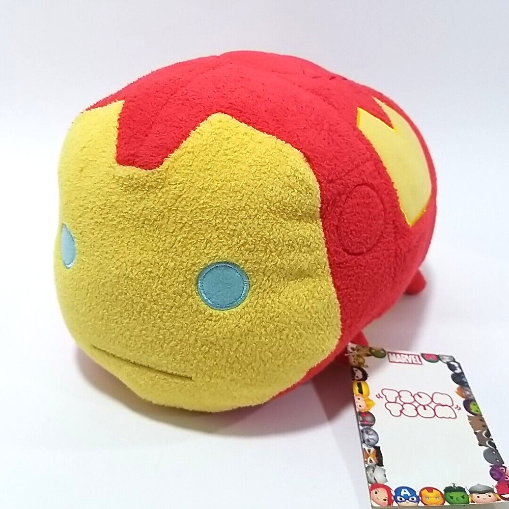 Disney Store Marvel Iron Man Tsum Tsum Plush Medium Superhero Stuffed Toy 11″