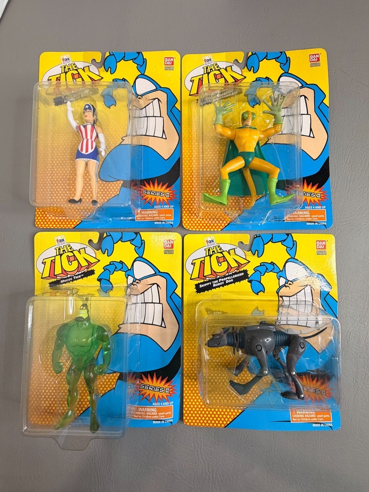 Ban Dai The Tick Action Figures 4 Toy Lot Series 2 New Sealed 1995