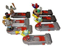 Legends of Akedo 2″ Figures Lot of 7 Plus 8 Controllers