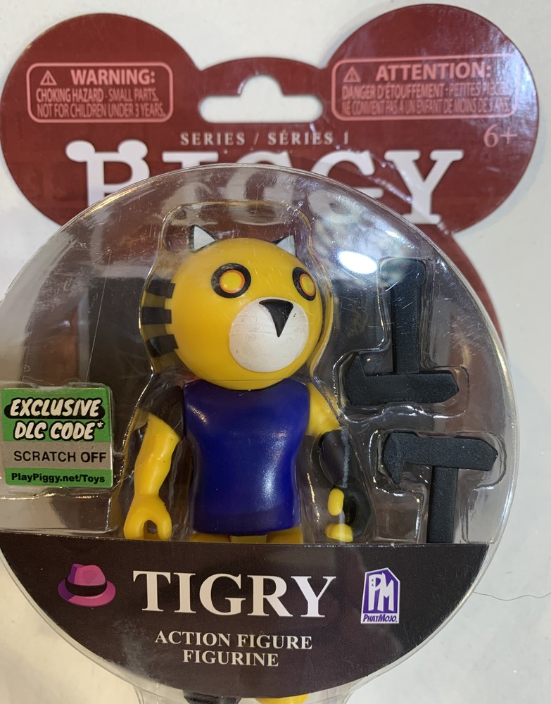 PIGGY Tigry Tiger 3.5” Series 1 Action Figure Roblox DLC Exclusive Code