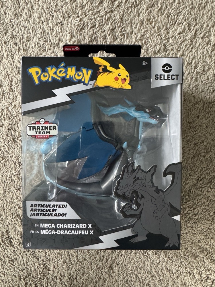 Jazzwares Pokemon Mega Charizard X Trainer Series 9 Action Figure 6-inch