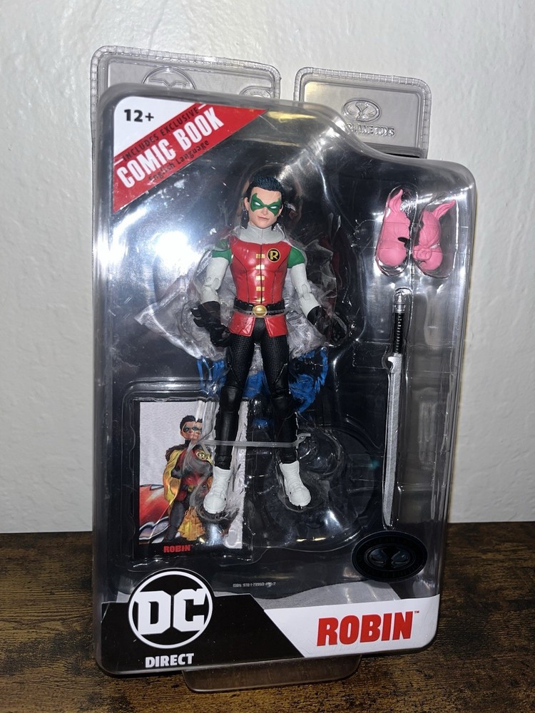 DC Direct Robin Batman Reborn Platinum Chase McFarlane Toys Figure Comic