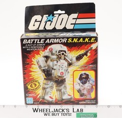 Battle Armor S.N.A.K.E. 100% Complete W/ Box GI Joe 1983 Hasbro Action Figure