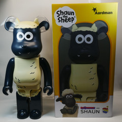 Shaun the Sheep BE@RBRICK 1000% Black Cream MEDICOM TOY