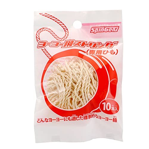Set of 10 Spin Gear Slick 6 Yo-Yo Strings White 50% Cotton 50% Polyester